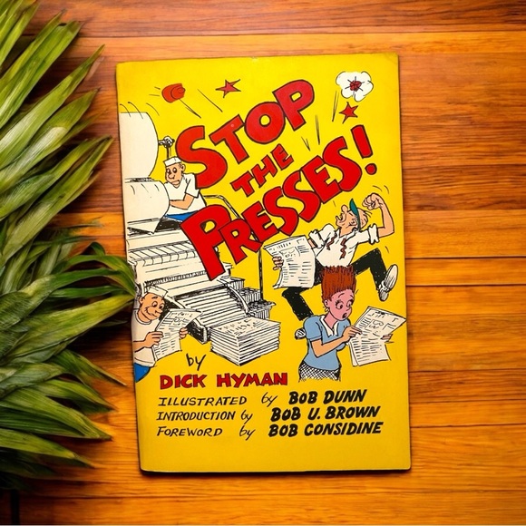 VINTAGE 1982 Stop the Presses! by Dick Hyman - Illustrated Humor Book - Picture 1 of 7